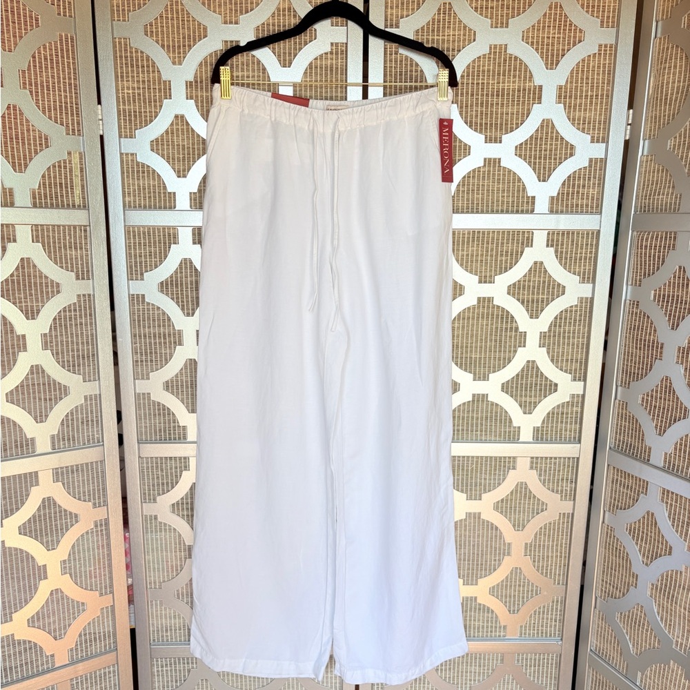 NWT Merona White Wide Leg Pants